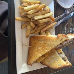 Grilled cheese with short rib