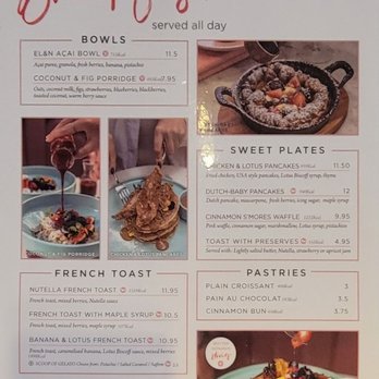 EL&N - Menu - Breakfast & Brunch Near Me