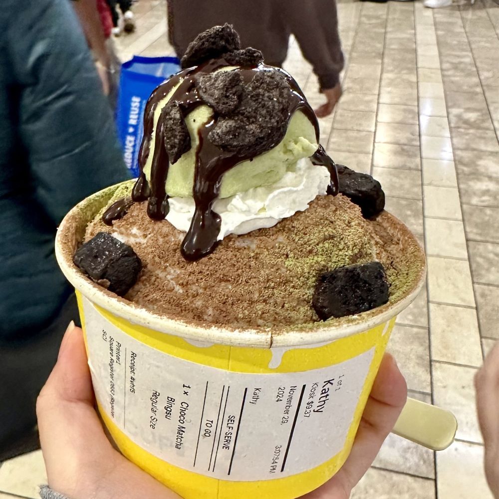 Choco matcha bingsoo Choco matcha bingsoo