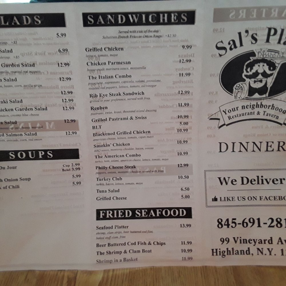 Sal's Place - Italian Near Me - Highland, New York Sal's Place - Italian Near Me - Highland, New York