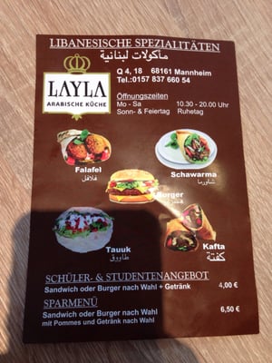 Menu photo 2 Layla Mannheim, BW