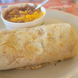 Goldie's Route 66 Diner - Breakfast Burrito, side of beans