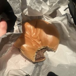 A cheeseburger with no cheese, only meat A cheeseburger with no cheese, only meat