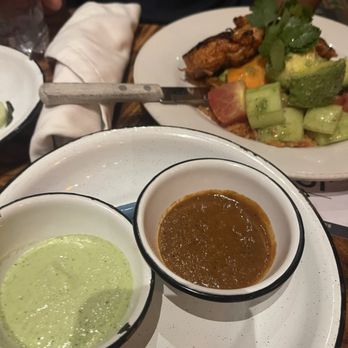 Joe Jack's Fish Shack - Green and red sauce - Seafood Near Me - Puerto Vallarta, JAL