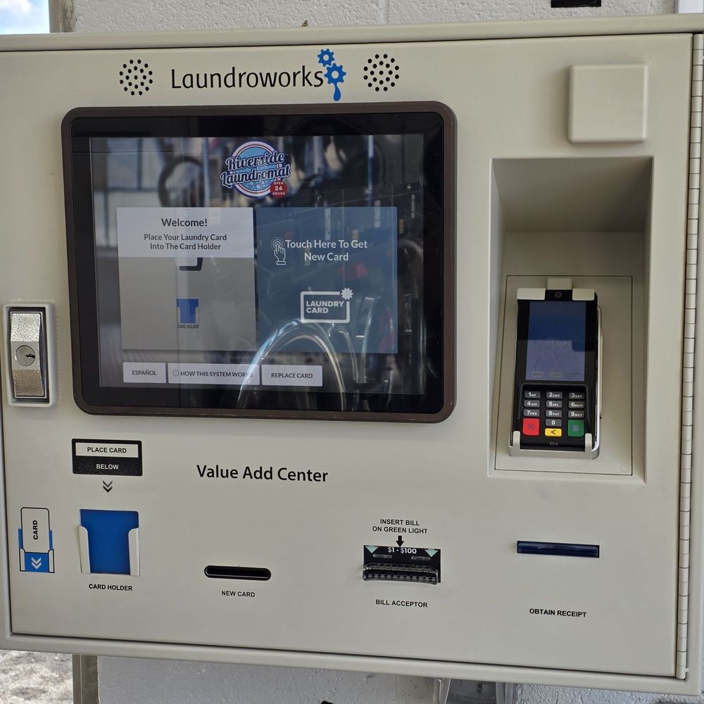 Riverside Coin Laundry - The machine where I purchased my card and loaded it with money from one of my credit cards to use to wash and dry my laundry. - Laundromat Near Me - Roanoke, Virginia Riverside Coin Laundry - The machine where I purchased my card and loaded it with money from one of my credit cards to use to wash and dry my laundry. - Laundromat Near Me - Roanoke, Virginia