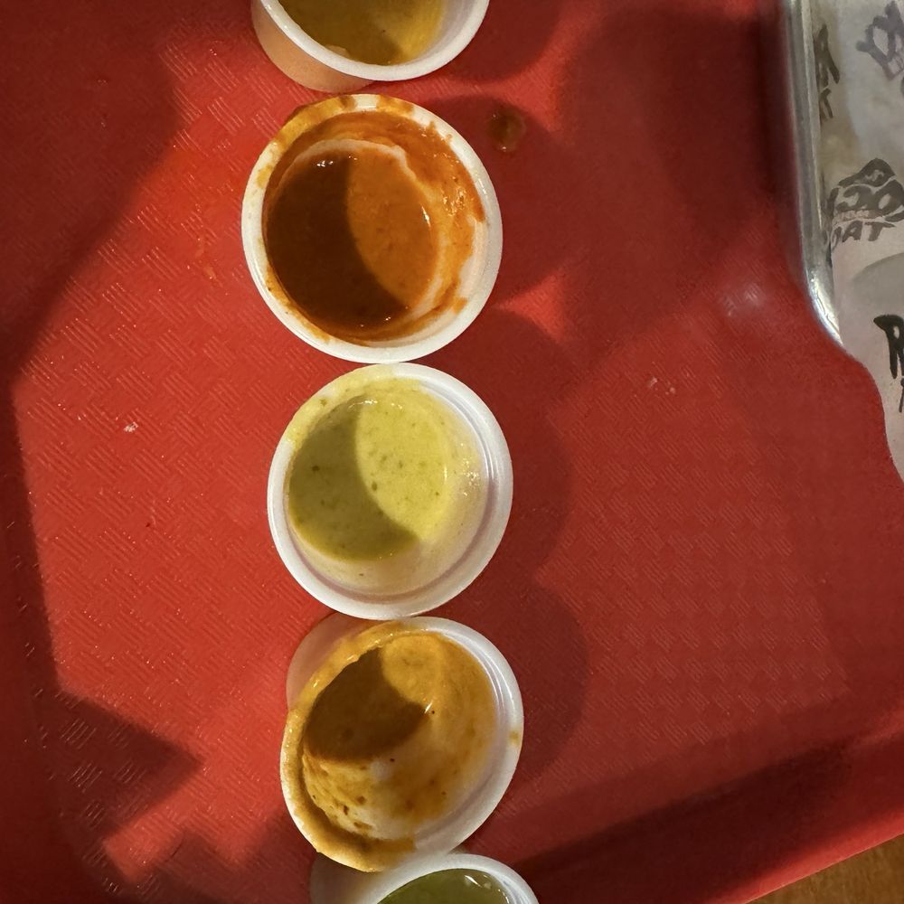 Rocky Mountain Taco - Salsa from the top. Hot, medium, mild sour cream, chipotle sour cream, mild. - Food Trucks Near Me - Minturn, Colorado Rocky Mountain Taco - Salsa from the top. Hot, medium, mild sour cream, chipotle sour cream, mild. - Food Trucks Near Me - Minturn, Colorado