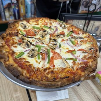 Beyond The Board - Delicious 16$ Veggie Pizza - Tabletop Games Near Me - Brookfield, Wisconsin