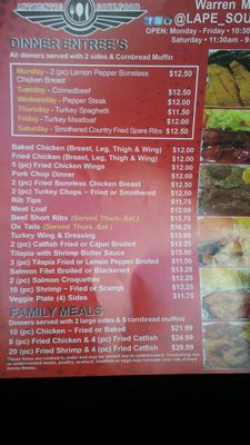 Menu photo 4 Lape Soulfood Kitchen Warren, MI