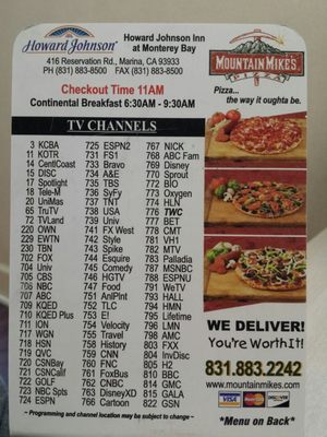 Menu photo 2 Mountain Mike's Pizza Marina, CA