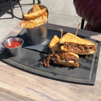 Barrels & Boards - Brisket grilled cheese - New American Near Me - Raynham, Massachusetts