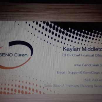 Geno Clean - Business Card - Home Cleaning Near Me - Phoenix, Arizona