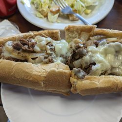 Louie’s Famous Chicken & Subs - Steak and cheese sub with the works.