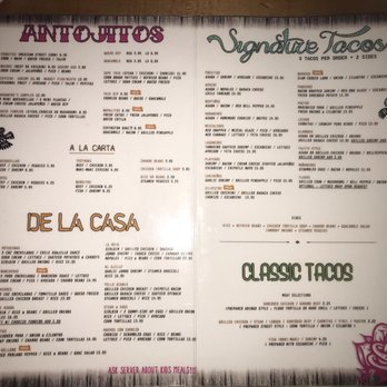 Habanero's - This was the new menu from a previous post. This was March 2018 - Mexican Near Me - Covington, Louisiana Habanero's - This was the new menu from a previous post. This was March 2018 - Mexican Near Me - Covington, Louisiana