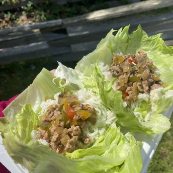 All Thaied Up - Lettuce wrap $7.50 at sechelt farmer's market. April 2023. - Food Trucks Near Me