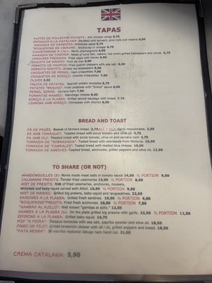 Menu photo 1 Tapas Bar Catala Amsterdam, NH Menu photo 1 Tapas Bar Catala Amsterdam, NH