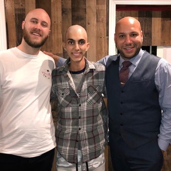 BarberLab - I'm Chris in the middle. My friend Andy on the left and Jessie on right. Jessie did both head shaves on the house. - Barbers Near Me - Beverly Hills, California BarberLab - I'm Chris in the middle. My friend Andy on the left and Jessie on right. Jessie did both head shaves on the house. - Barbers Near Me - Beverly Hills, California