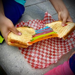 Insta Bolz - Rainbow grilled cheese