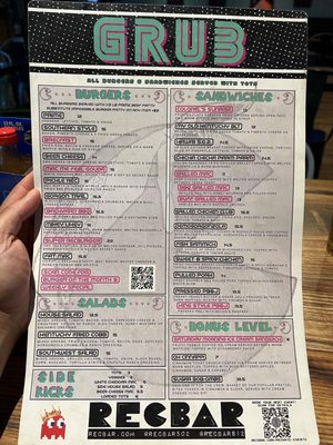 Menu photo 5 Recbar Louisville, KY