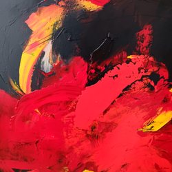 Lumas - Abstraction, acrilic on canvas, year 2025, size 100x70 cm, Vasco Torres