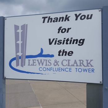 Lewis & Clark Confluence Tower - Confluence Center Exit Sign - Landmarks & Historical Buildings Near Me - Hartford, Illinois Lewis & Clark Confluence Tower - Confluence Center Exit Sign - Landmarks & Historical Buildings Near Me - Hartford, Illinois