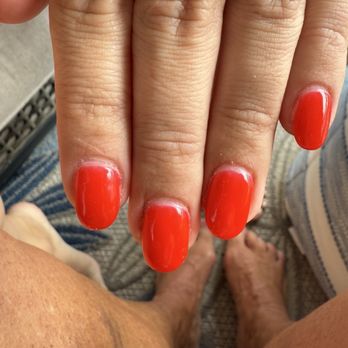 Sea Nail Salon - Mani that looks like it's a week old. - Nail Salons Near Me - Ponte Vedra Beach, Florida