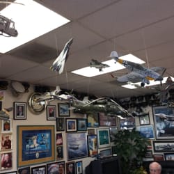 Andy's Barber Shop - This is the ceiling. Andy was in the Navy a long time.