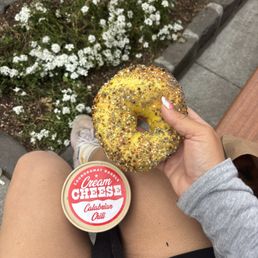 Egg everything bagel Egg everything bagel