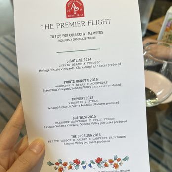 Abbot's Passage Winery and Mercantile - Premier flight  IG @wholewellnessmamas - Wineries Near Me - Glen Ellen, California