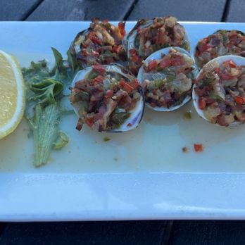 Drift 82 - Clams casino appetizer. Skip, 18 bucks for a swallow. - New American Near Me - Patchogue, New York Drift 82 - Clams casino appetizer. Skip, 18 bucks for a swallow. - New American Near Me - Patchogue, New York