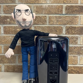 MacTronics - Steve Jobs doll with Mac - IT Services & Computer Repair Near Me - Austin, Texas MacTronics - Steve Jobs doll with Mac - IT Services & Computer Repair Near Me - Austin, Texas