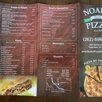 Noah’s Pizza - Menu. - Pizza Near Me - Pewaukee, Wisconsin Noah’s Pizza - Menu. - Pizza Near Me - Pewaukee, Wisconsin