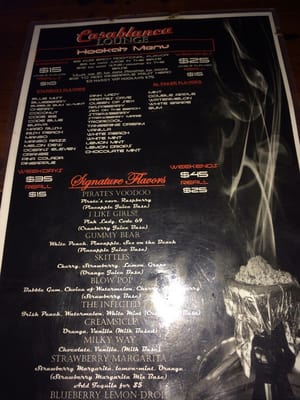 Menu photo 5 Casablanca Lounge San Diego, CA Menu photo 5 Casablanca Lounge San Diego, CA