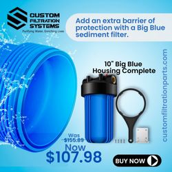 Custom Filtration Systems - Did you know that water often comes with dirt, rust, and sediment that damage your purification system?