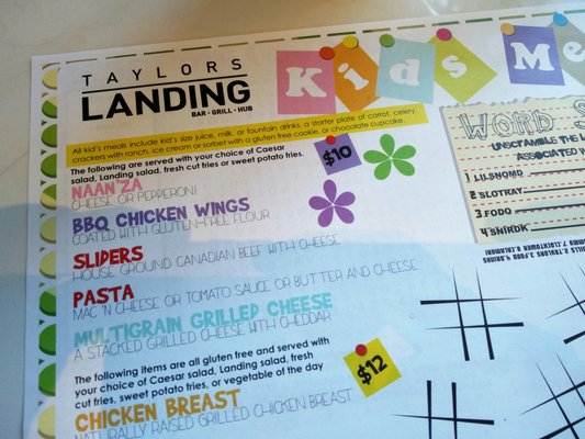 Menu photo 8 Taylors Landing Don Mills, ON