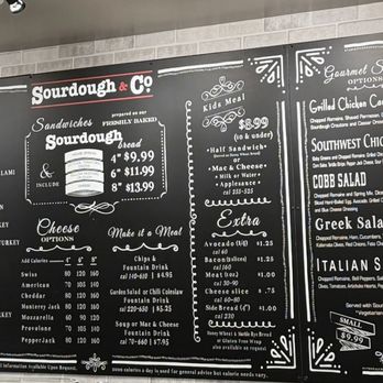 Sourdough & Co - menu board - Sandwiches Near Me - Sparks, Nevada