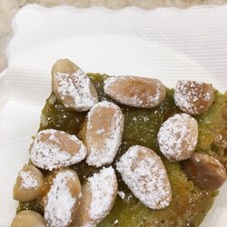 Pasticceria Pitteri - The dense San delicious almond/pistachio cake.