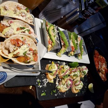 Dave & Buster's McAllen - Grilled chicken lettuce wraps, avocado toast, green chile chicken tacos, pepperoni pretzel bites. - American Near Me - McAllen, Texas
