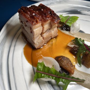 Miro Kaimuki - Pork belly, sun choke, dandelions and prunes - Asian Fusion Near Me - Honolulu, Hawaii Miro Kaimuki - Pork belly, sun choke, dandelions and prunes - Asian Fusion Near Me - Honolulu, Hawaii