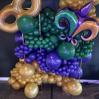 Drummer’s Party Rentals - New Orleans Style balloon backdrop! - Balloon Services Near Me