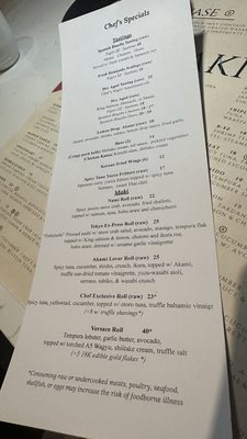 Menu photo 1 Sakari Sushi Winter Park, FL Menu photo 1 Sakari Sushi Winter Park, FL