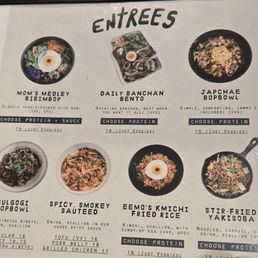 Their entrees