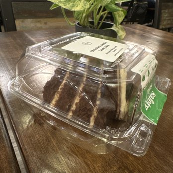 Urban Plates - Chocolate Vanilla Layer Cake Slice - New American Near Me - Irvine, California Urban Plates - Chocolate Vanilla Layer Cake Slice - New American Near Me - Irvine, California