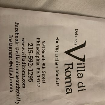 Villa Di Roma - Location - Italian Near Me - Philadelphia, Pennsylvania