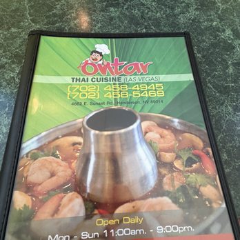 Ontar Thai Cuisine - Menu - Thai Near Me - Henderson, Nevada Ontar Thai Cuisine - Menu - Thai Near Me - Henderson, Nevada