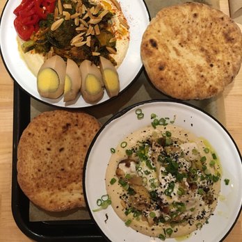 Little Sesame - Number 3 (fall greens) and Number 4 (roasted cauliflower) - Middle Eastern Near Me - Washington, DC, District of Columbia Little Sesame - Number 3 (fall greens) and Number 4 (roasted cauliflower) - Middle Eastern Near Me - Washington, DC, District of Columbia