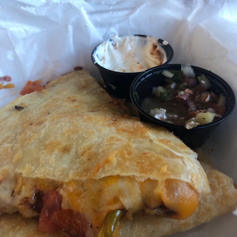 Hash Ny System - Quesadilla with BBQ pulled pork (taken half way through eating because it smelled so good I forgot to take a picture before eating!) - Breakfast & Brunch Near Me - Coventry, Rhode Island Hash Ny System - Quesadilla with BBQ pulled pork (taken half way through eating because it smelled so good I forgot to take a picture before eating!) - Breakfast & Brunch Near Me - Coventry, Rhode Island