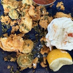 Calamari made with tempura batter Calamari made with tempura batter