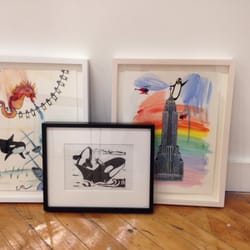 Squid Frames - Here are a few they did for a show I am in at Trestle Gallery in Brooklyn thank you Squid Frames