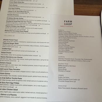 Farmshop - Menu - New American Near Me - Santa Monica, California
