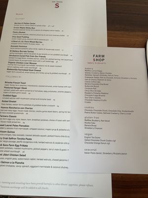 Menu photo 1 Farmshop Santa Monica, CA